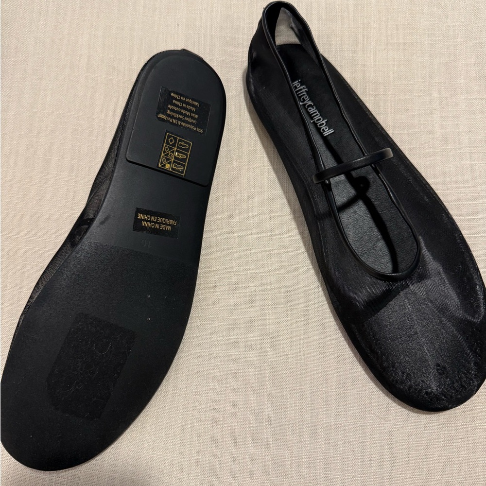 Jeffrey Campbell Black Flats - Picture 2 of 3